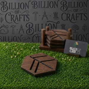Modern <b>Laser</b> <b>Cut</b> <b>Wooden</b> Coaster Set Decorative Drink Coasters Intricate Pattern Table Coasters for Home Cafe Restaurant Hotel - Product Image 4