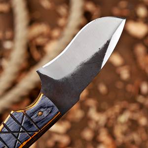 Couteau EDC à lame fixe personnalisé Nordic Forge, fourreau Pancake, 6 pouces, lame pleine longueur, pour le désossage, le camping, la chasse, acier 12c27, qualité industrielle - Product Image 4