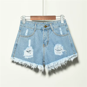 WI001 Pantalones Cortos de Mezclilla Elásticos para Mujer, Talla Grande, Estilo Veraniego, para Chicas y Damas - Product Image 4