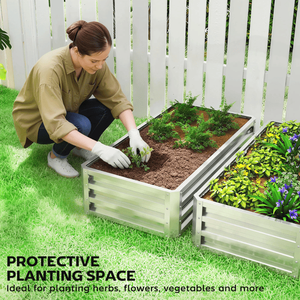 Bac à fleurs surélevé avec serre en PE, pots et jardinières durables et écologiques - Product Image 5