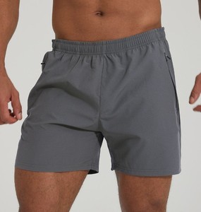 Shorts de sport et de loisirs pour hommes personnalisés, tricotés 100 % coton, taille haute élastique, séchage rapide, coupe ajustée - Product Image 4