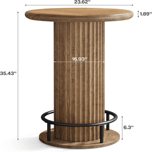 Tavolo da Bar Rotondo Moderno e Minimalista, Pieghevole con LED, per Casa, Hotel o Sala da Pranzo, Arredamento Bar di Alta Qualità - Product Image 2