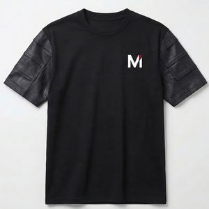 T-shirt pour homme de style décontracté, col rond, avec logo brodé, surdimensionné, de qualité supérieure, en tissu piqué de coton, conçu par des designers de mode - Product Image 1