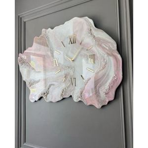 Contemporary Resin Wall <b>Clock</b> Decorative Artwork For Modern Apartment Living Room And Office Decoration - Product Image 2