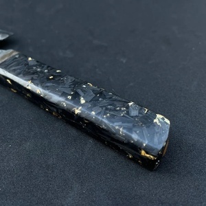 Cuchillo de Chef Jexmoo Personalizado Hecho a Mano en Acero al Carbono con Hoja de 8 Pulgadas, Mango Elegante y Funda de Cuero - Regalo para Chef - Product Image 4