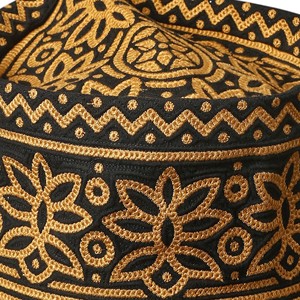 หมวกโอมาเนียทำมือแบบดั้งเดิม สไตล์มัสกัต ปักลายคูฟี หมวกอิสลามสำหรับสวดมนต์ งานแต่งงาน น้ำหนักเบา ระบายอากาศได้ดี - Product Image 5