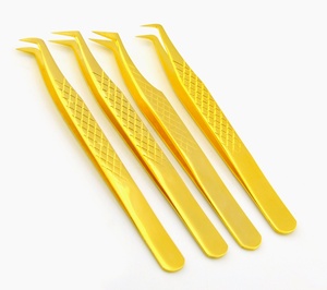 Pince à épiler pour extensions de cils en acier inoxydable sur demande, avec pointes lisses, précision, antistatique et durable - 10 cm/12 cm - Product Image 3