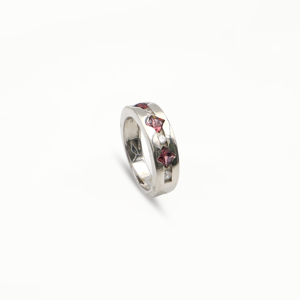 Verona Jewels 925 Sterling Silver Natural <b>Garnet</b> Square <b>Ring</b> 925 Silver Plated Unisex Classic Party OEM ODM Fine Jewelry - Product Image 3