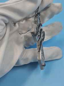 Colgante de Cruz VVS Moissanite Totalmente Cubierto de Diamantes, Colgante de Plata 925, Joyería de Moda para Raperos, Colgante Hip Hop, Joyería de Fe Cristiana - Product Image 4