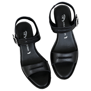 IR COLLECTION Sandalias de Tacón Cuadrado de Cuero Genuino para Mujer |   Plantillas Acolchadas para Zapatos de Verano |   Tacones Elegantes Formales |   Tacón - Product Image 4