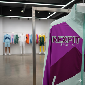 Rexfit <b>Sports</b> Factory Wholesale Mens Custom Windbreaker Jacket and Shorts Training <b>Set</b> Tracksuit <b>Set</b> Wholesale - Product Image 5
