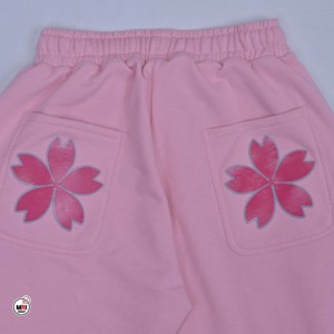 Pantalon large femme Bloom en polaire brodé, anti-plis, respirant, écologique, taille mi-haute avec cordon de serrage, coupe ample - Product Image 3