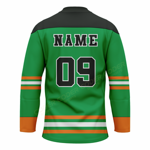 Maillot de Hockey sur Glace Unisexe CODER SPORTS en Twill, Col en V, Manches Longues Sublimées, Polyester Anti-Transpiration - Product Image 5