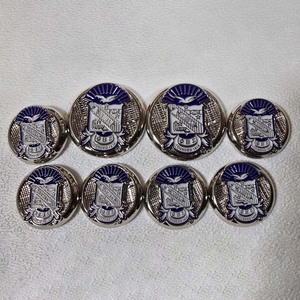 Custom metal <b>buttons</b> engraved greek letter style fraternity design durable alloy <b>buttons</b> for blazer uniform accessories - Product Image 5