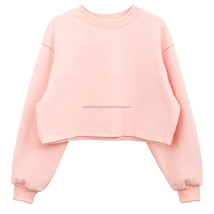 Sudadera corta con capucha para mujer, con logo personalizado, nuevo diseño, 2021 - Product Image 1