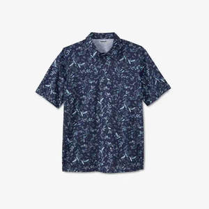 # เสื้อโปโลถักไหมพรมสีพื้นเรียบง่าย สไตล์พื้นฐาน กระดุมติด ผ้าฝ้าย 100% แขนสั้น เสื้อสเวตเตอร์ผู้ชาย - Product Image 1