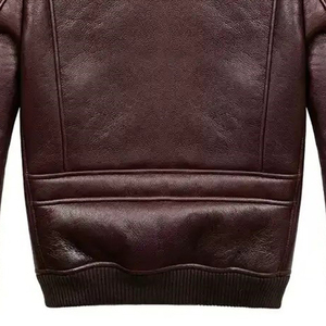 Abrigo de Invierno para Hombre, Chaqueta de Cuero de Alta Calidad, Corte Ajustado, Cuello de Piel, Nuevo, Resistente al Viento, Cálido, Estilo Casual, CP-MLJ-02 - Product Image 6