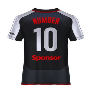 Custom High Quality Printed Unisex Oversize V-<b>neck</b> Football Jersey Set Team Training Soccer Wear Sublimation Breathable High - Product Image 2
