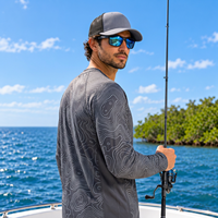Chemise de pêche respirante 150 g/m², marque privée, pour pêcheurs performants, hauts de pêche pour marques.