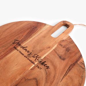 Tabla de cortar de madera hecha a mano |   Tabla de Cortar y Servir de Madera Natural |   Accesorios de Cocina Ecológicos - Product Image 4