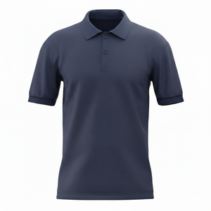 T-shirt décontracté tricoté pour homme en polyester et coton, manches courtes, imprimé intégral, anti-boulochage, logo personnalisé, vente en gros OEM - Product Image 1