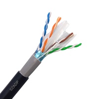 Câble Ethernet réseau FTP CAT6 4P8C 23AWG 4 paires torsadées pour communication