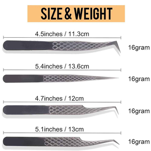 Pince à épiler pour cils personnalisée à marque privée, légère, produit très demandé avec pointe fine, prix raisonnables - Product Image 5