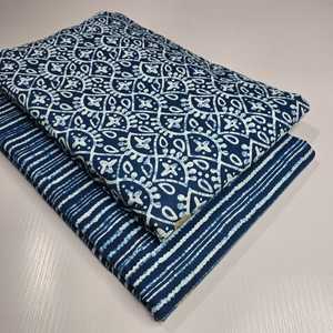 Top Bottom Unstitched Woven Jaipuri Printed Denim Fabric Set | 60x60 | 1 Batch 5m Top 5m Bottom | Girls Boys Suit | Home Textile - Product Image 3