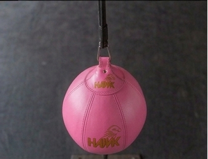 Sac de frappe lourd sur pied HAPK en cuir PU rose, ballon de vitesse, équipement d'entraînement universel pour la boxe à domicile, installation facile - Product Image 5