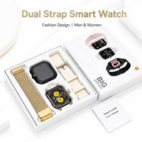 Nuevo Reloj Inteligente G16 2026 con Doble Correa, Montre Connecte/Reloj Inteligente, Llamadas, Mensajes, Podómetro para Deportes y Uso Diario