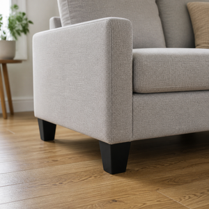 Pieds de meubles carrés noirs modernes pour table, chaise, usage domestique ou de bureau, design minimaliste, installation facile, pieds de canapé en bois massif - Product Image 3