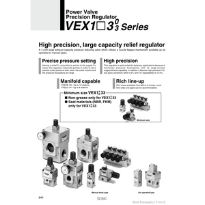 Valve de puissance pneumatique SMC Régulateur de pression VEX1133-02-N - Product Image 3