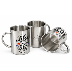 Gobelet isotherme en acier inoxydable personnalisé avec logo, double paroi, avec poignée, pour le voyage et les activités de plein air - Product Image 1