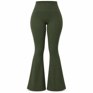 <b>Women's</b> High Waist Flare Yoga <b>Leggings</b> Tummy Control Bootcut Gym Pants - Product Image 1