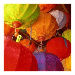 BEST SELLING Bamboo <b>Silk</b> Lantern For Zen Garden 100% Natural Fabric Pure Clean Safe Compact Reliable Oriental Design - Product Image 1