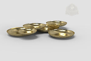 Ensemble de 9 plats de service arabes, plateau doré pour fruits secs du Ramadan, accessoires de décoration de table Majlis Koweïtien, Palestine et Émirats arabes unis - Product Image 4