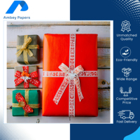 Huge Selling India-Origin Multi-Color High Quality Double Coated Recyclable Chromo Paper 60-100 GSM Customizable Christmas
