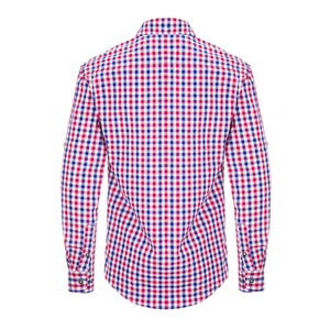 Mens Button Down Check Shirt Premium Cotton Plaid Long Sleeve Casual Business Wear OEM ODM Manufacturer Factory - Product Image 3