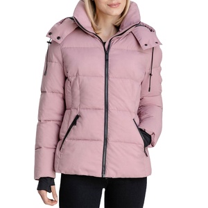 Pakistan Made Hooded Plaid Casual Zipper Breathable Plus Size <b>Men's</b> Puffer <b>Jacket</b> with Polyester <b>Filling</b> Winter - Product Image 3