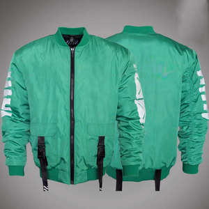 Chaqueta Bomber Verde Táctica Techwear para Hombre, Estilo Urbano Cyberpunk, Cortavientos, Hip Hop, Funcional, Cargo, Utilitaria, Chaqueta de Vuelo 2026 - Product Image 1