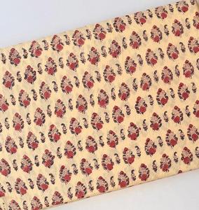 Tela de algodón con estampado floral, ecológica, reutilizable, estampado personalizado, tela estampada a mano, proveedor de pedidos al por mayor - Product Image 2