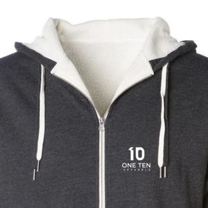 Unisex Heavyweight Sherpa <b>Lined</b> Full Zip Hoodie Premium Warm Hooded <b>Jacket</b> with Soft <b>Fleece</b> Interior for Casual Cold Weather - Product Image 3