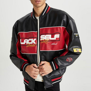 New Style <b>Light</b> Weight Blank Windproof Men's Leather <b>Jackets</b> Clothing Custom Fashion Popular Men Leather <b>Jacket</b> - Product Image 1