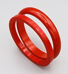 Fashionable Resin Bangles Chunky <b>Stack</b> Glossy Finished Daily Wear Party Festive Handmade Retro Jewelry Lucite <b>Bracelet</b> Accessory - Product Image 1