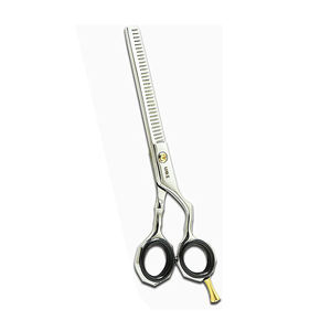 Ciseaux de coiffure professionnels UBT 6 pouces en acier inoxydable, ensemble de ciseaux à effiler à lames aiguisées 28 dents, manche moyen pour salon - Product Image 3