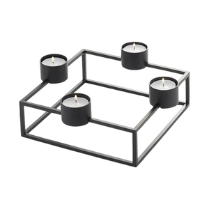 Modern Metal Iron Oval Candle Holder with Glass Hurricane Cylinder Nordic Pillar Candlestick for Wedding Party <b>Table</b> Home Decor - Product Image 3