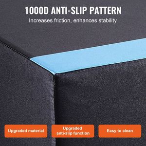 Scatola da 3 pezzi da 1 pliometrica da 30 pollici scatola da allenamento per agilità in cotone da 24/20 pollici per esercizi di Fitness antiscivolo da palestra nera da casa - Product Image 3