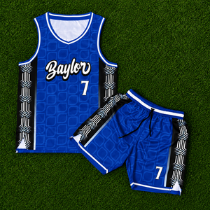 Conjunto de Pantalones Cortos y Camiseta de Baloncesto Personalizados de Alta Calidad, 100% Poliéster, para Clubes/Escuelas, Uniforme Profesional con Impresión por Transferencia de Calor - Product Image 2