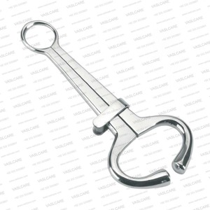 Pinza de sujeción nasal veterinaria de acero inoxidable Harms Bull Holder, instrumento de sujeción para ganado bovino, herramienta para ganado, certificado CE - Product Image 4