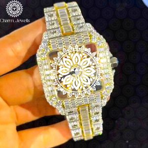 Montre de luxe Charm en acier inoxydable, boîtier rond de 40 mm, analogique, mécanique, lumineuse, date automatique, résistante à l'eau 10 bars, bracelet pour homme de 20 cm - Product Image 1